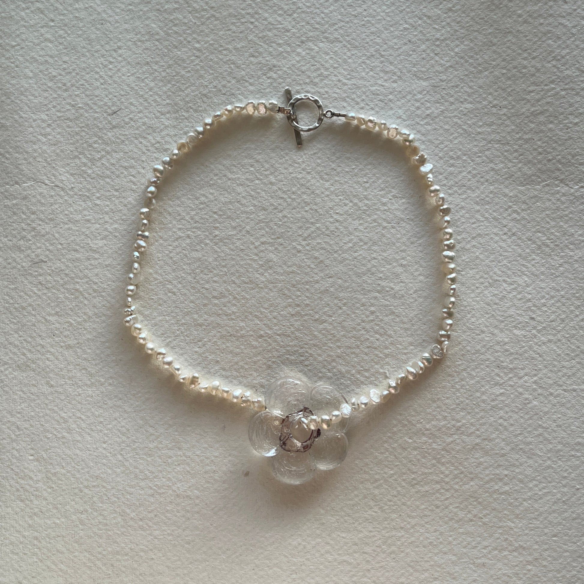 Limited Edition Pearl Chunky Flower Necklace